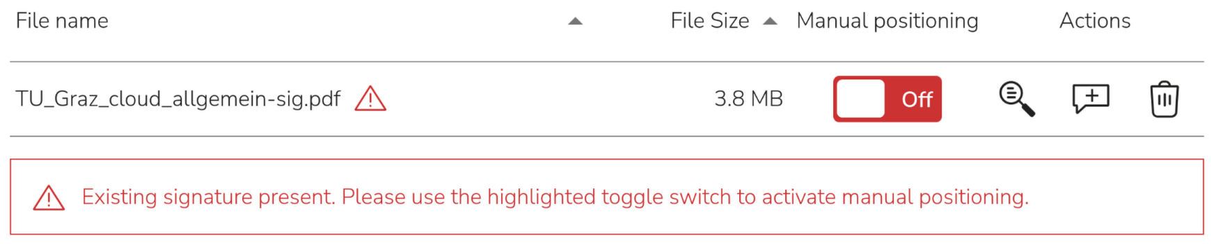 An highlighted error occurs in the App esign